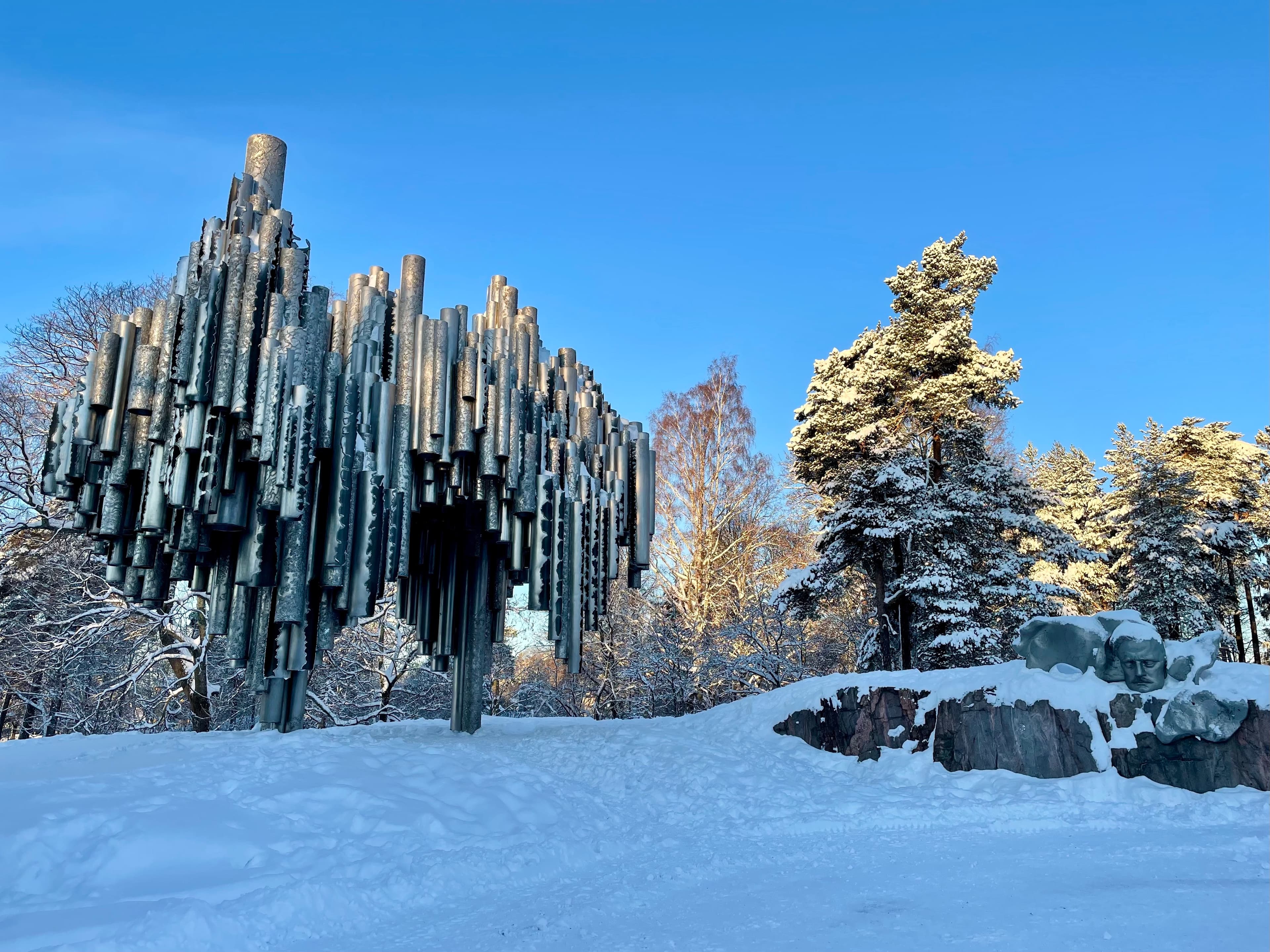 Sibelius monument in Helsinki